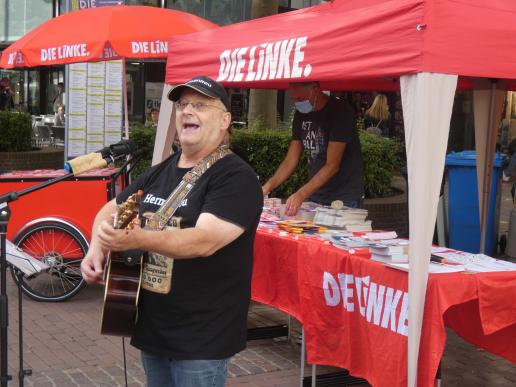 Supporting the election campaign of  "The left party" ("Die Linke") in Sept 21